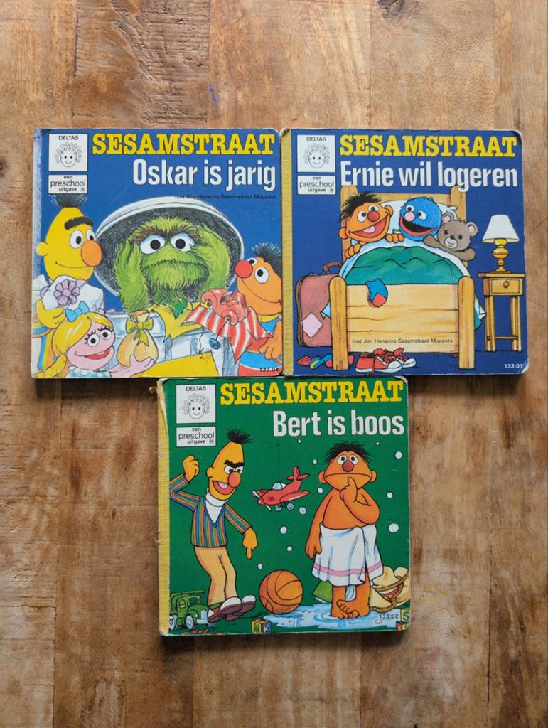 Vintage Sesamstraat Boekje Hardcover - 1984, Ophalen of Verzenden, Gelezen, Fictie algemeen