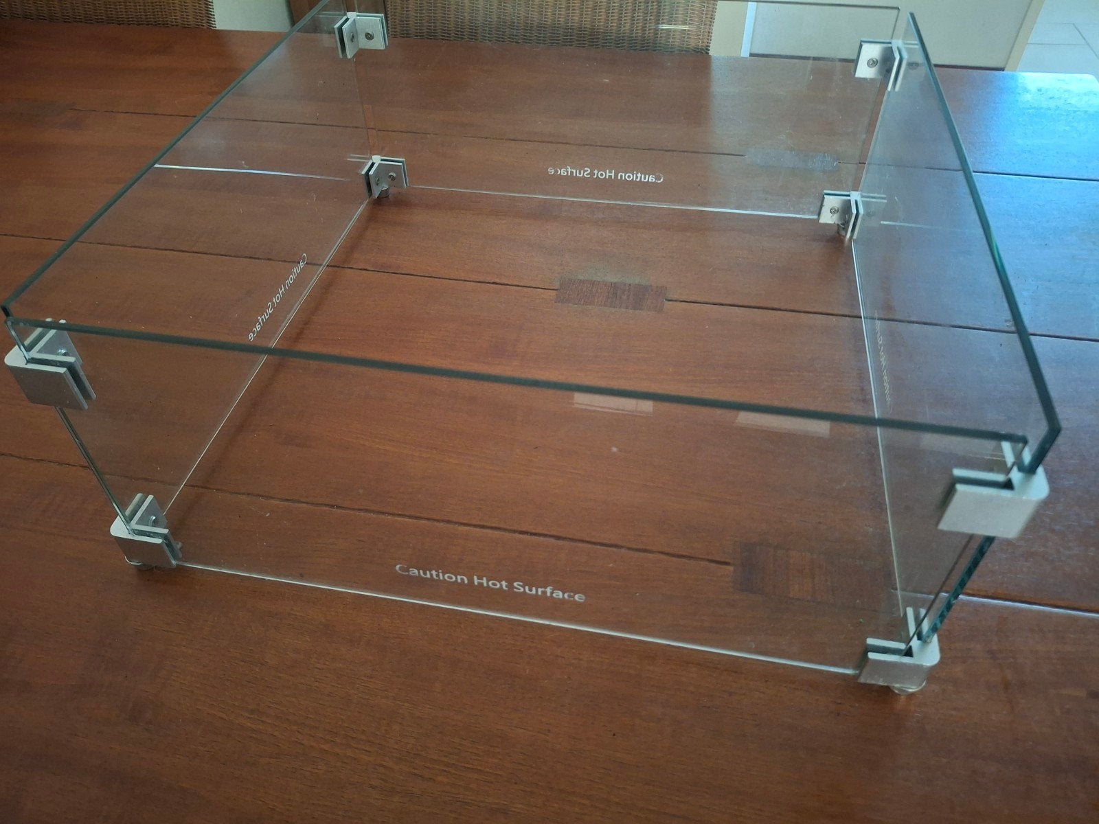 Glasombouw tbv vuurtafel, Ophalen, Gebruikt