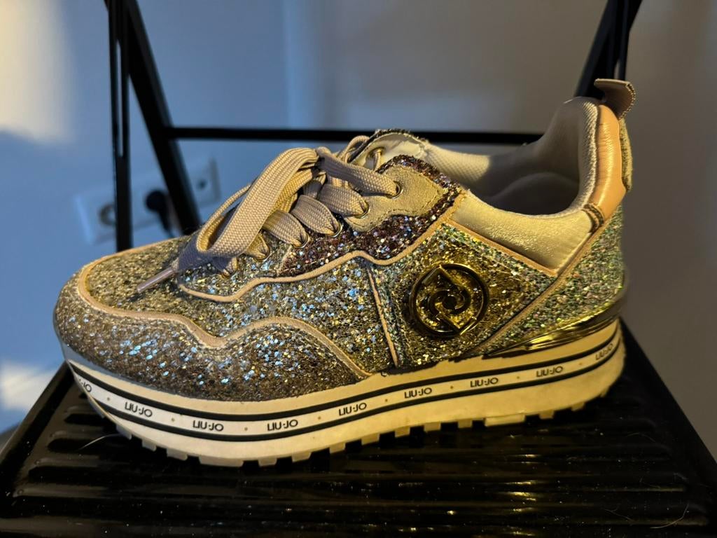 Liu jo glitter sneaker 37 z.g.a.n., Overige kleuren, Ophalen of Verzenden, Sneakers of Gympen, Zo goed als nieuw