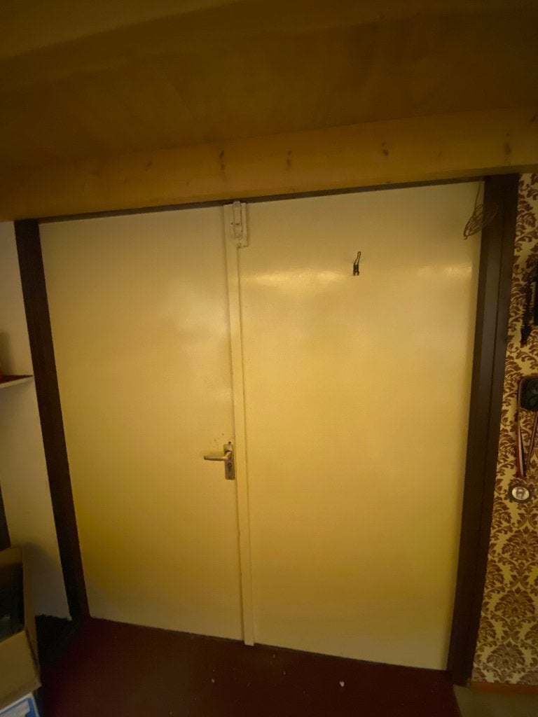 Dubbele draaideur, Ophalen, Gebruikt, 120 cm of meer, Garagedeur