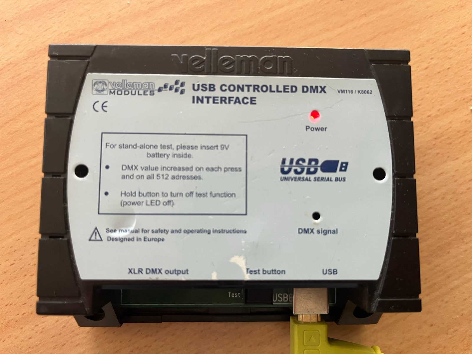 Velleman USB DMX Interface VM116/K8062, Muziek en Instrumenten, Ophalen, Gebruikt, Overige typen