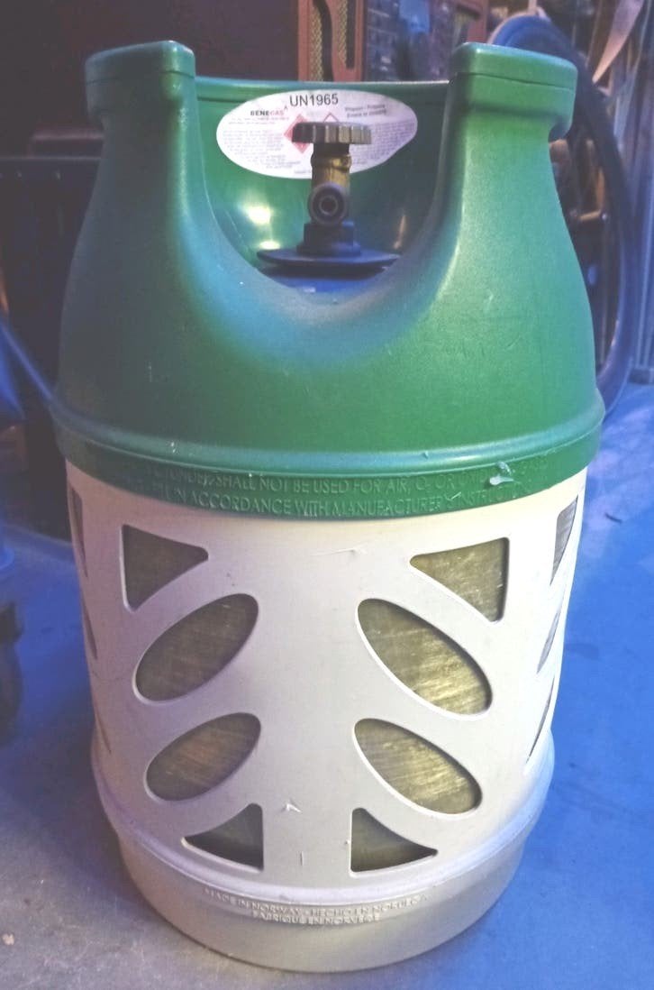 lichtgewicht gastank gasfles butagastank. Tank is leeg!, Ophalen
