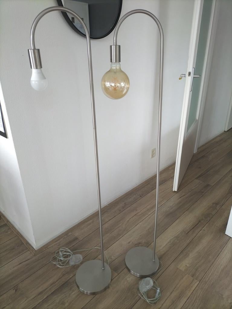 1 Lamp RVS, Moderne stijl, 100 tot 150 cm, Ophalen of Verzenden, Zo goed als nieuw