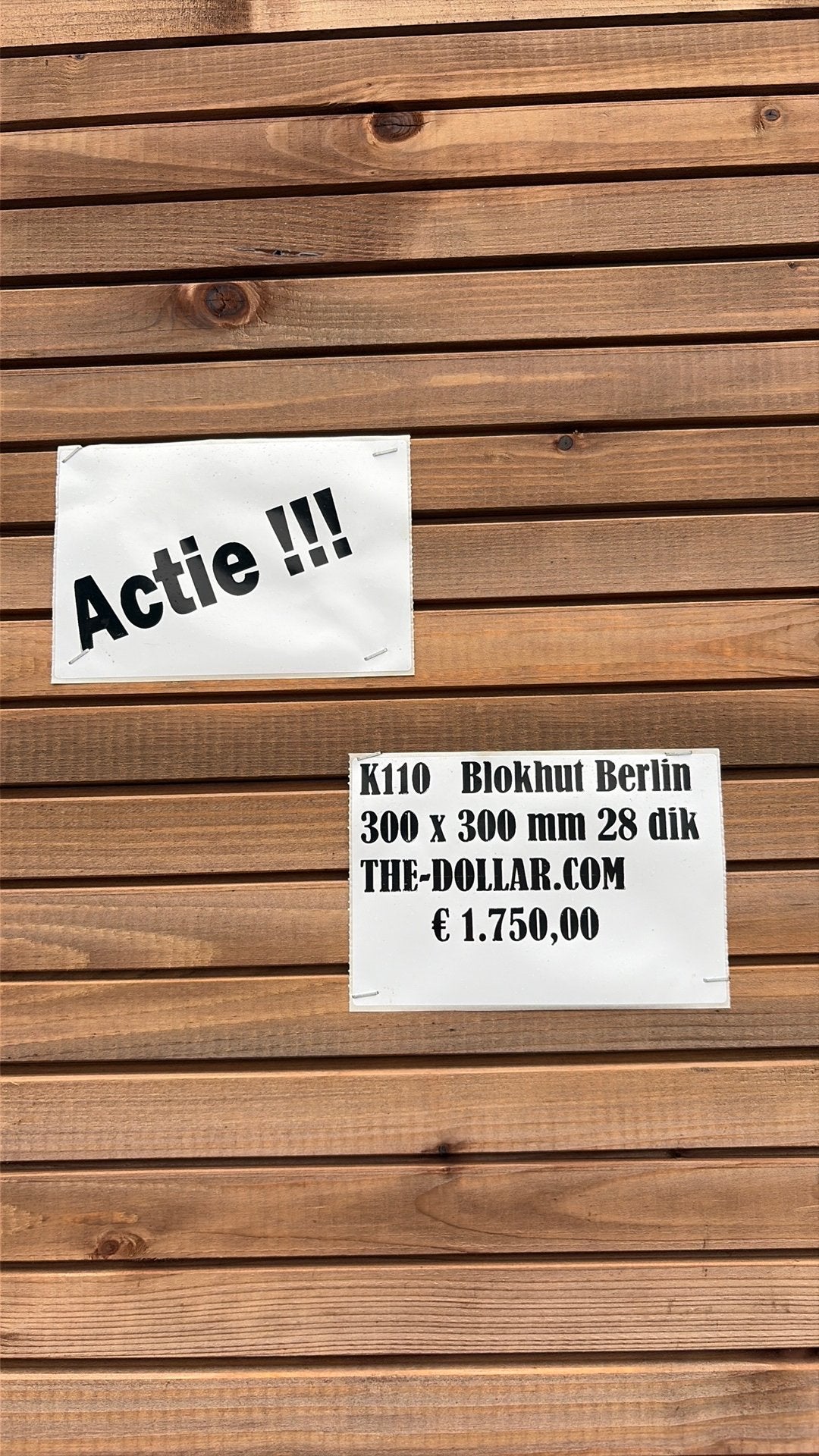 Blokhut Berlin, Ophalen, Nieuw, 250 cm of meer, Planken