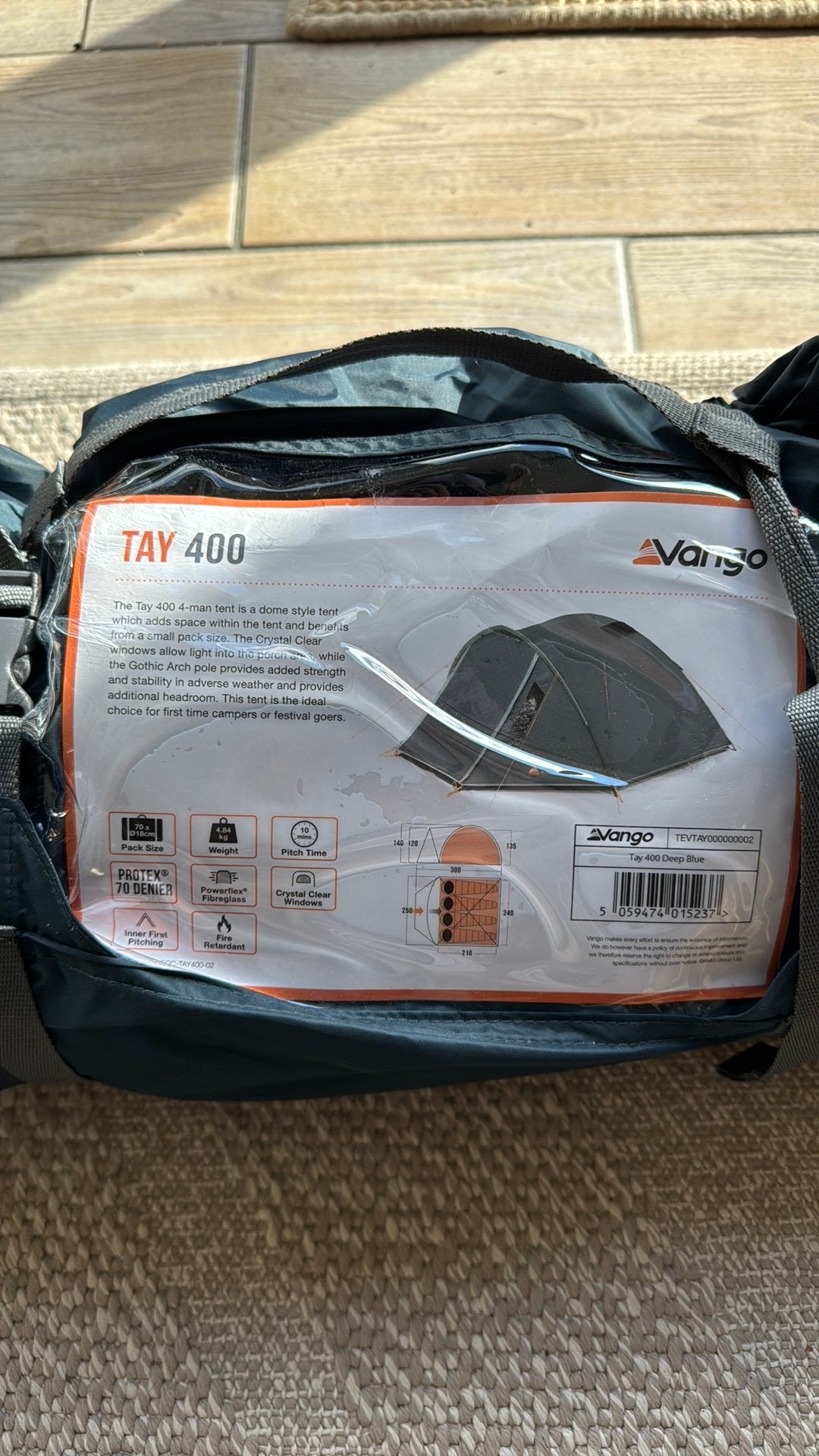 Gloednieuwe Vango Tay 400, Ophalen, Nieuw, Tot en met 4