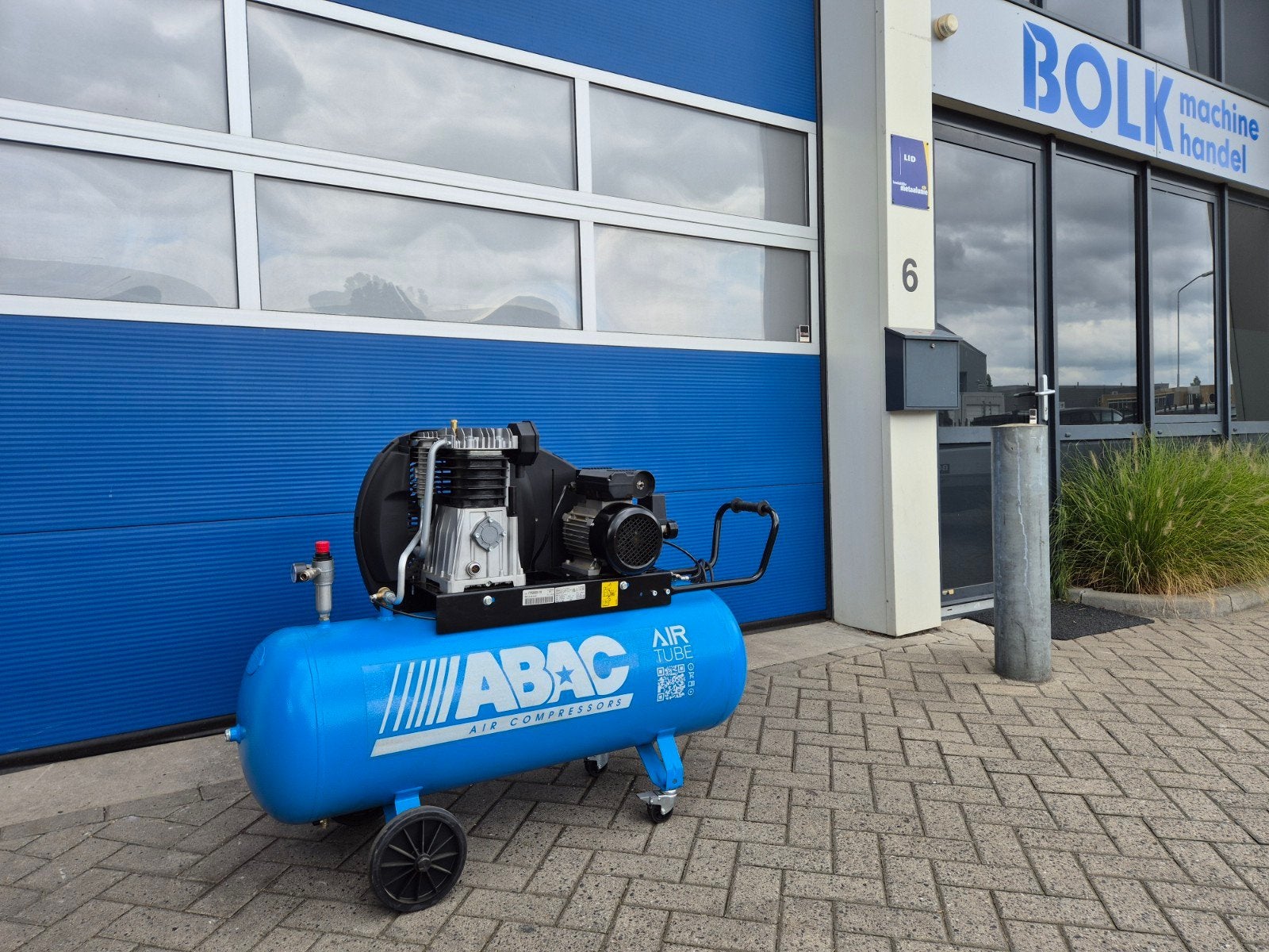 ABAC Mobiele Zuigercompressor 230V in nette staat!, Doe-het-zelf en Verbouw, Gebruikt, Info@bolkmachinehandel.nl, ABAC, Italië