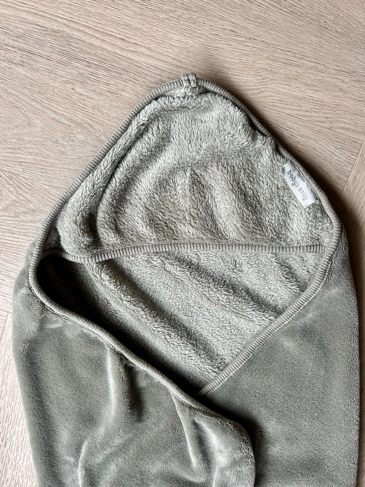 Baby's Only Wikkeldeken Teddy Cozy Urban Green 75x75cm, Kinderen en Baby's, Ophalen of Verzenden, Zo goed als nieuw, Deken, Baby's Only