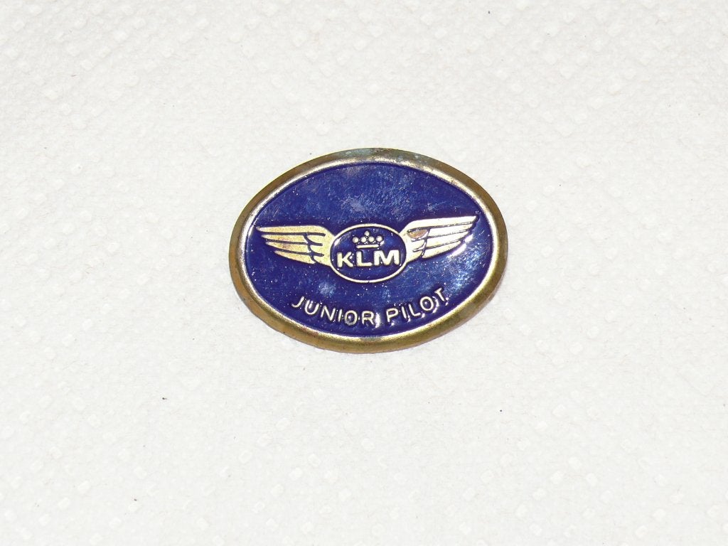 KLM junior pilot speldje, vintage, Ophalen of Verzenden, Nieuw, Overige typen