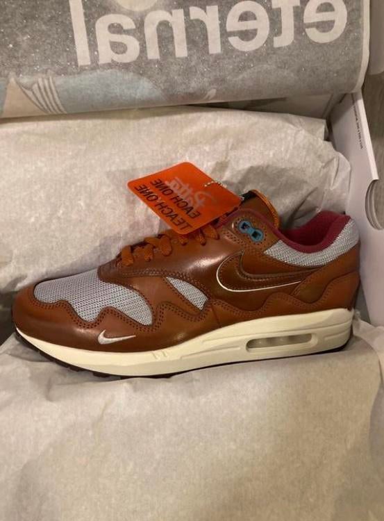 Nike Air Max 1 x Patta Waves Rush Maroon (43), Overige kleuren, Nieuw, Ophalen of Verzenden, Sneakers of Gympen