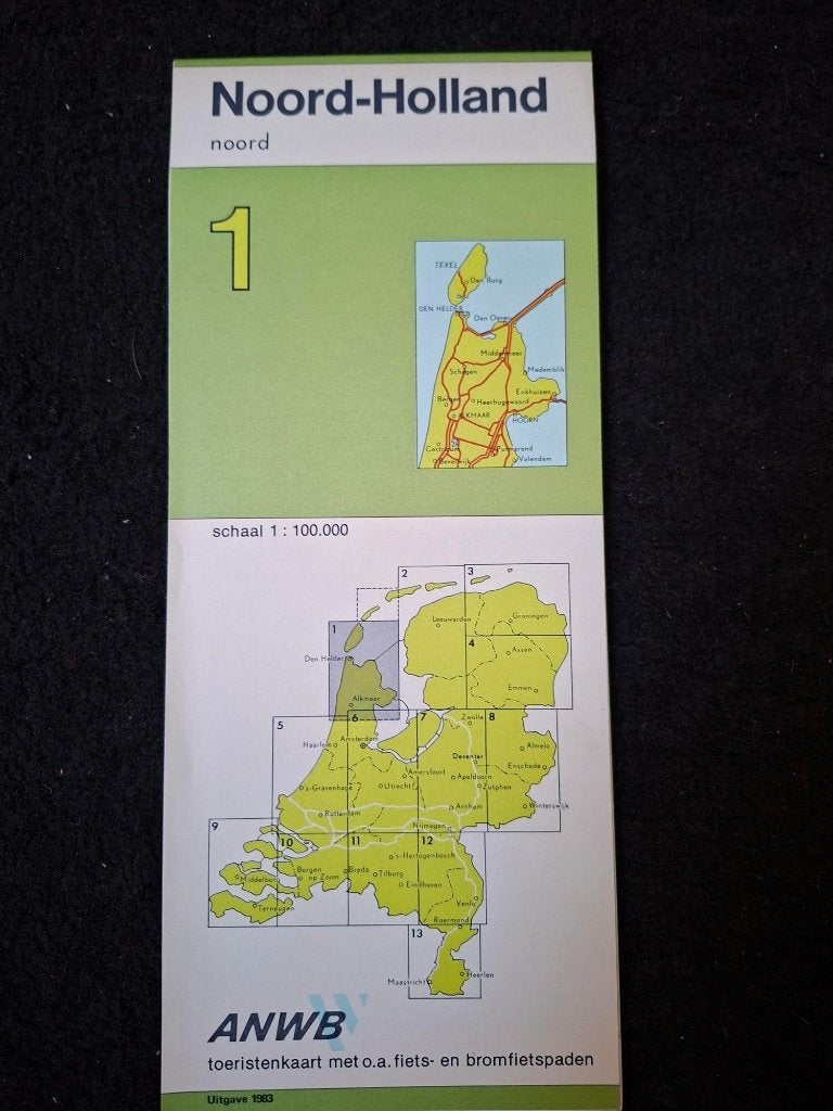 13x ANWB Toeristenkaart met o.a. fiets- en bromfietspaden, 2000 tot heden, Ophalen of Verzenden, Nederland, Landkaart