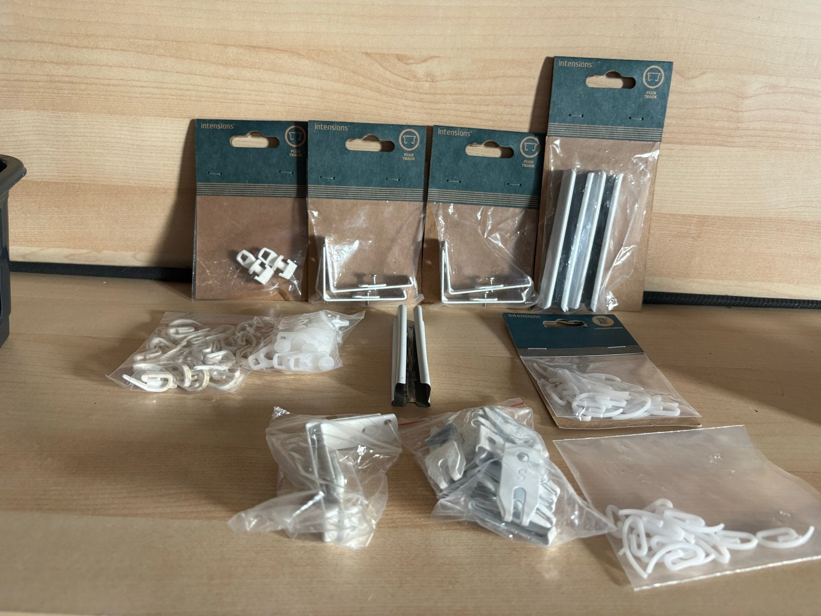 Intensions Gordijnrail Montage & Accessoire Set - Wit (Nieuw, Inclusief montageonderdelen, Overige merken, Wit, Nieuw