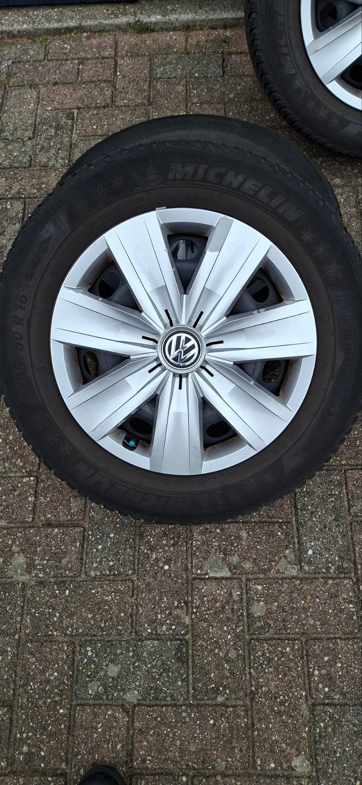 set winterbanden, Ophalen, Gebruikt, 16 inch, Banden en Velgen