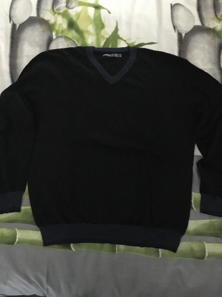 Mooie Casual Sweat SPRINGFIELD-UP  V-neck L/S mt. XL, Verzenden, Zo goed als nieuw, Maat 56/58 (XL), Blauw