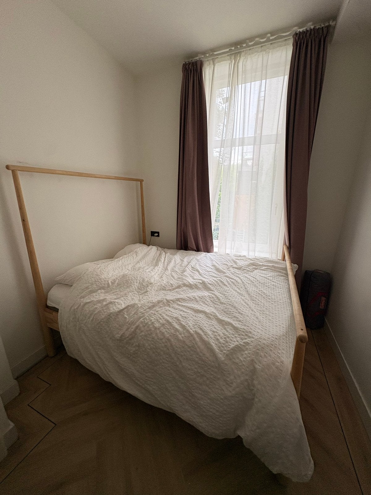 Ikea Gjora bedframe, Huis en Inrichting, Ophalen, Gebruikt, Overige kleuren, Tweepersoons