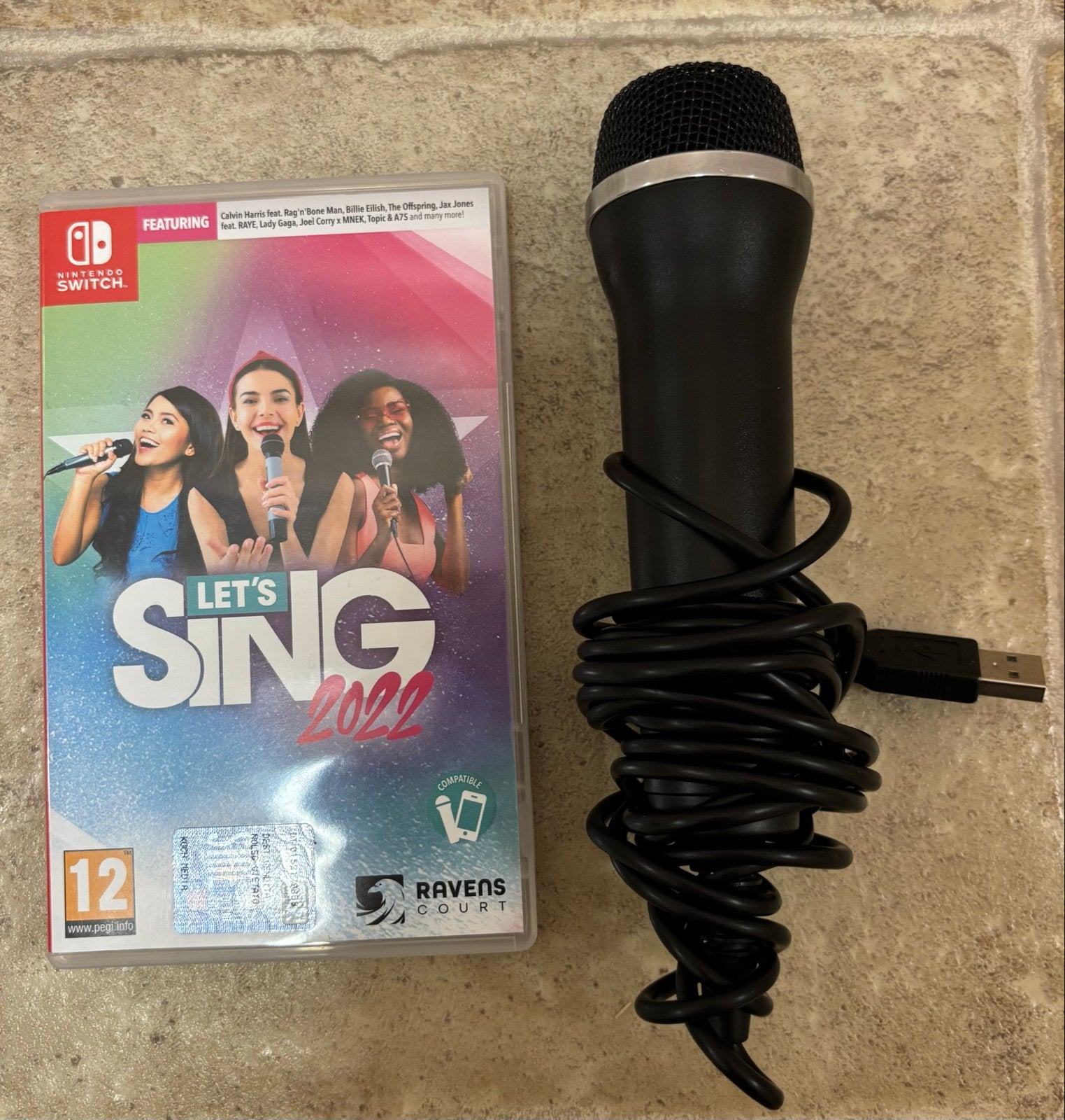 Let's Sing 2022 - Nintendo Switch (incl. microfoon), Muziek, Verzenden, Eén computer, Zo goed als nieuw