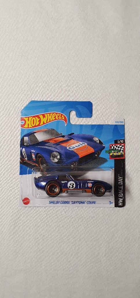Hot Wheels Shelby Cobra Daytona Coupe gulf donker blauw, Ophalen of Verzenden, Nieuw, Auto