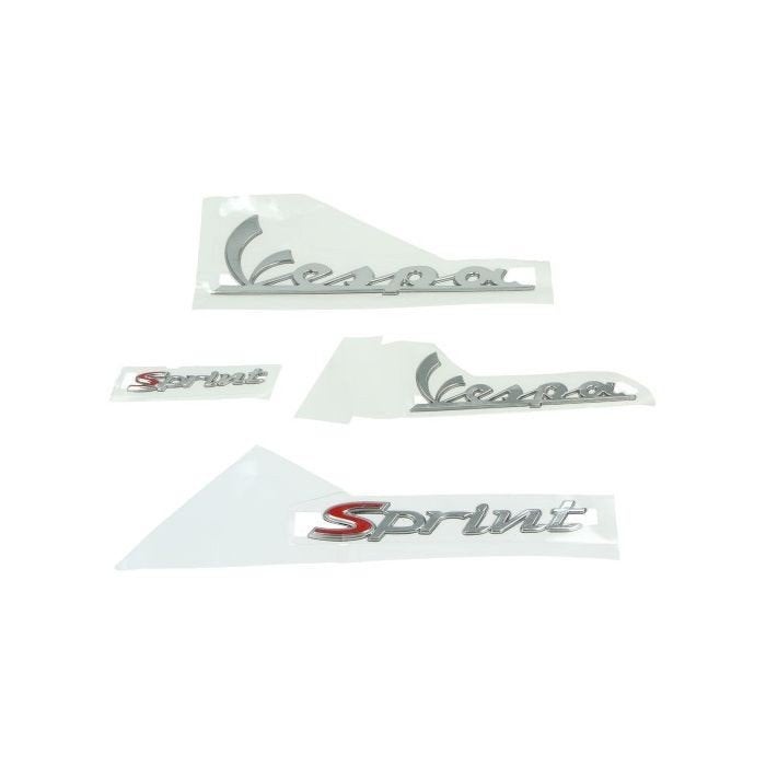 Stickerset Vespa Sprint chrome 4-delig 38702, Ophalen of Verzenden