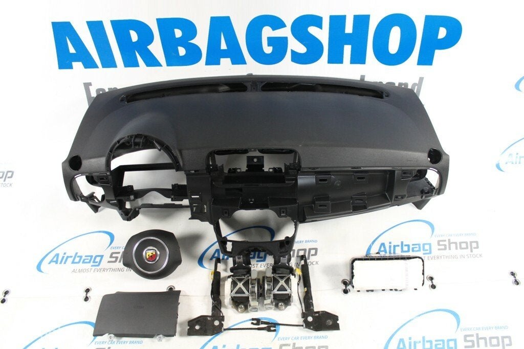 Airbag set - Dashboard zwart Abarth stuur Fiat 500 2007-..., Auto-onderdelen
