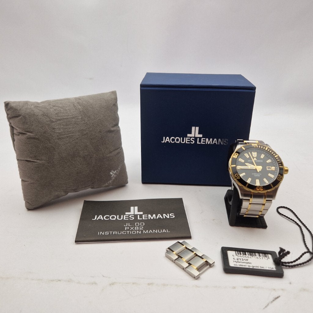 Jacques Lemans 1-2131f Horloge || Nu Voor Maar € 149.99, Ophalen of Verzenden, Zo goed als nieuw, Zwart, Android