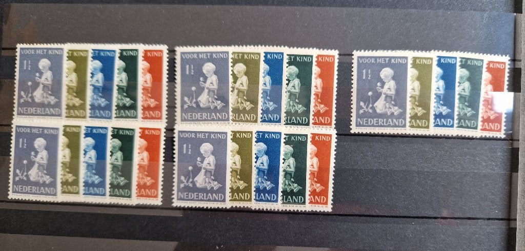 5x 374-378 ongestempeld. Kinderzegels 1940., Verzenden, T/m 1940, Postfris