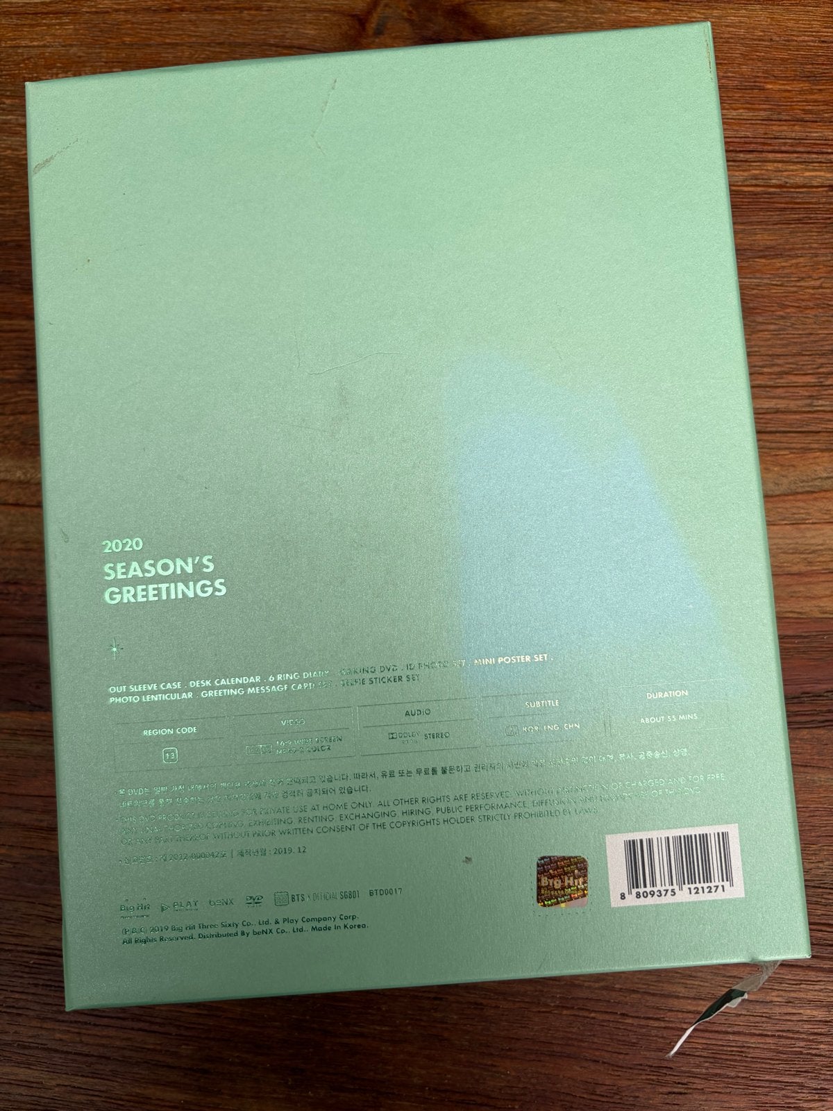 BTS 2020 Season's Greetings - K-Pop Collectie, Alle leeftijden, Ophalen, Zo goed als nieuw, Inclusief DVD