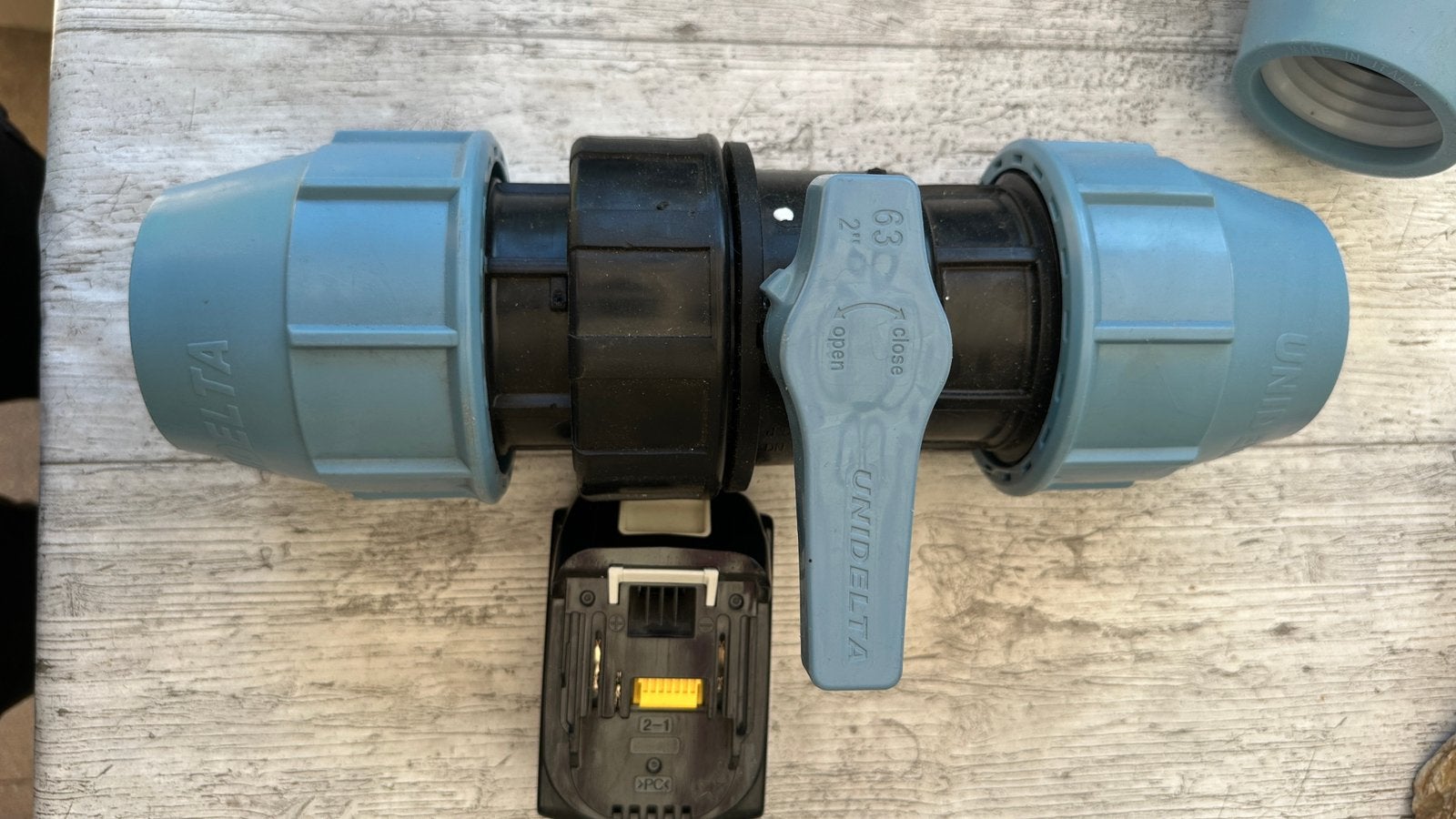UNIDELTA Tyleen koppeling, PP fitting, kogelkraan 40 mm, Ophalen of Verzenden, Nieuw, Tuinslangkoppeling