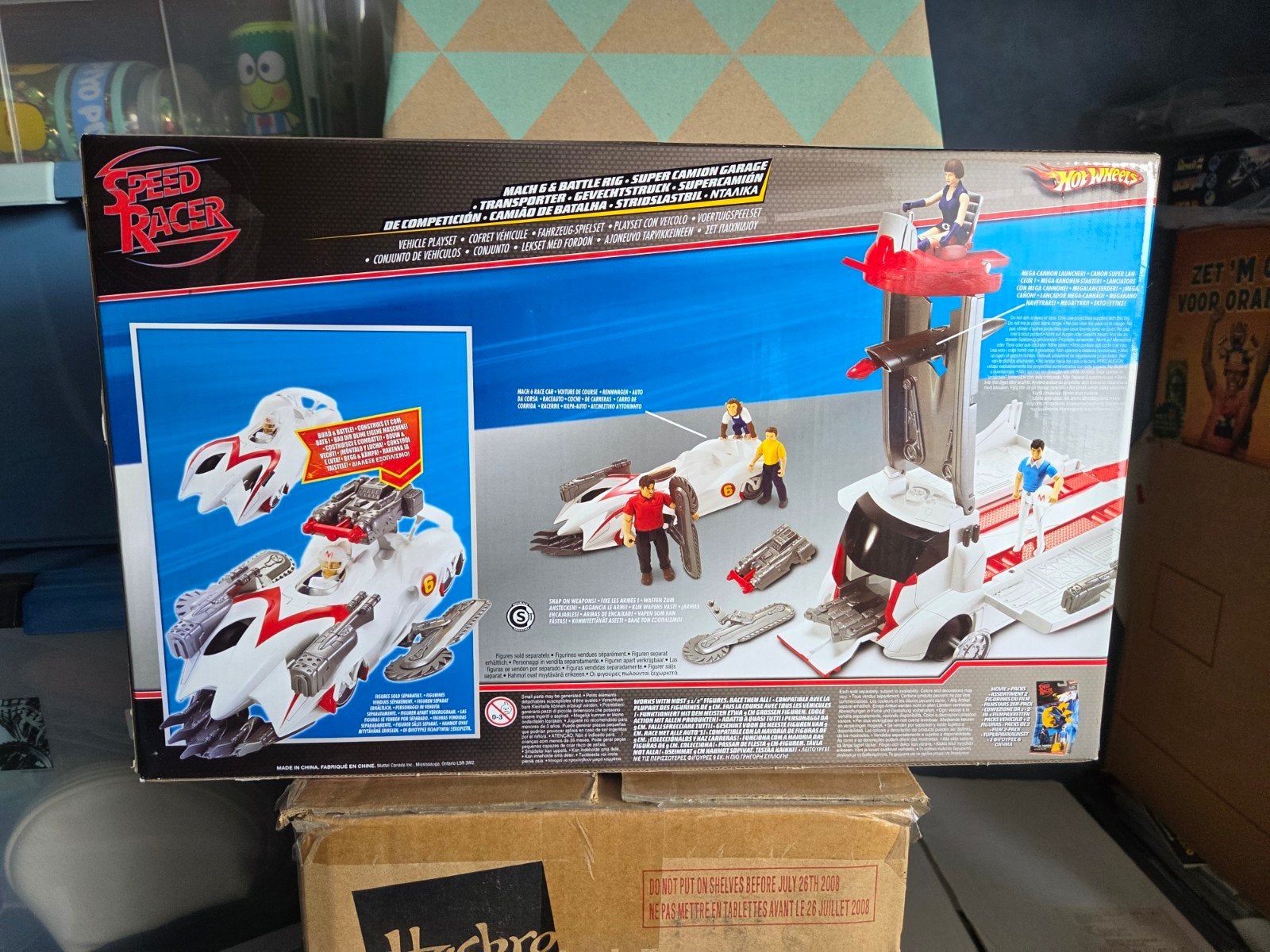 Hot Wheels Speed Racer Mach 6 & Battle  Super Camion Garag, Ophalen, Nieuw