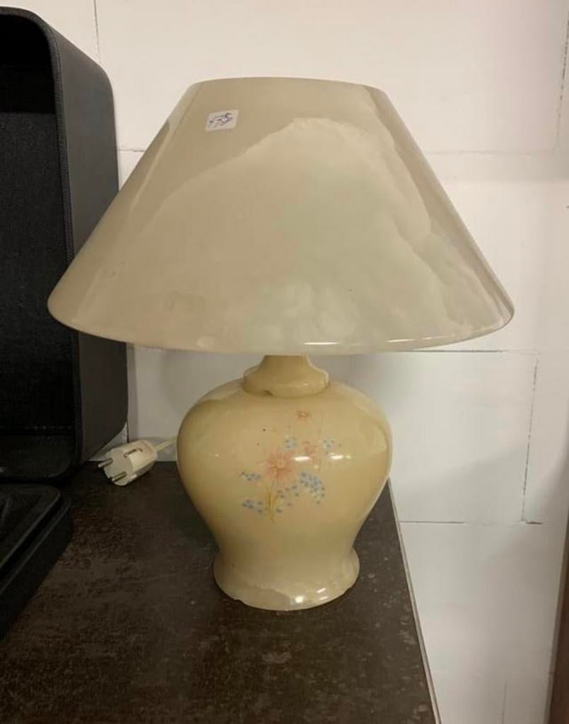 Lamp mooie marmeren Travertine tafellamp uit jaren 70., Ophalen of Verzenden, Zo goed als nieuw