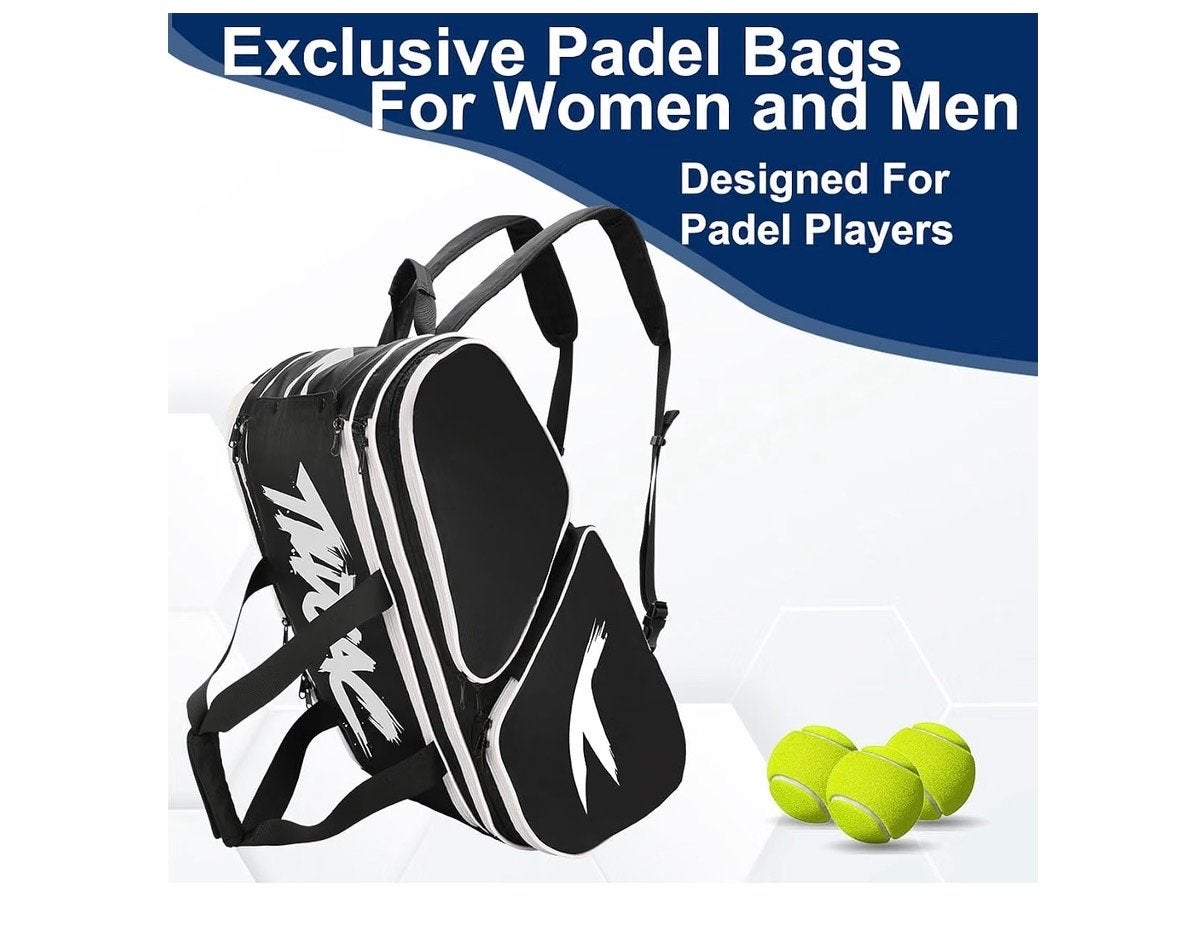 Tildosac Padel Tas - Zwart-wit Padelracket Tas, Ophalen of Verzenden, Nieuw, Padeltas