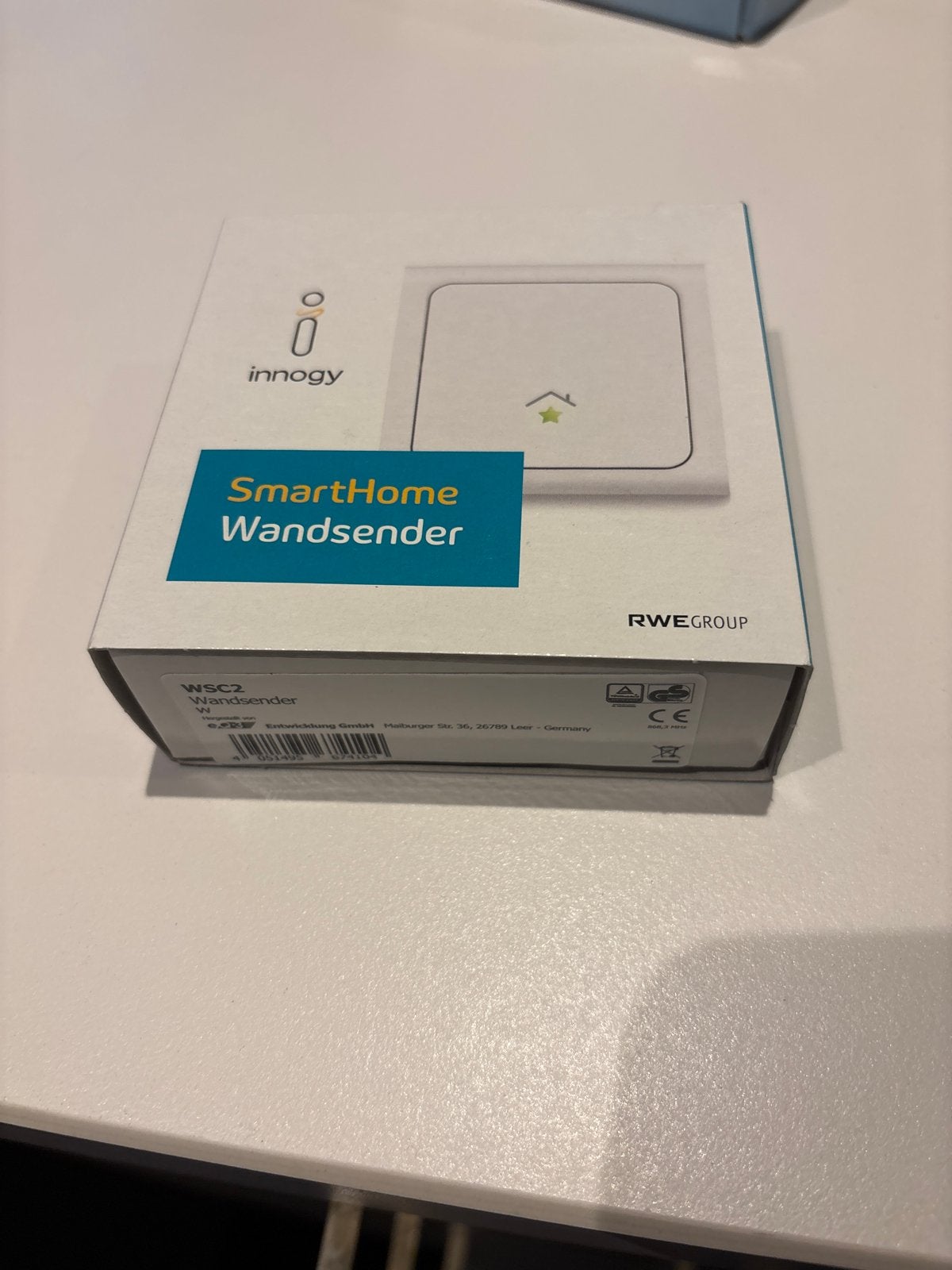 Innogy SmartHome Wandsender - Draadloze Wandschakelaar, Overige typen, Nieuw, Ophalen of Verzenden, Overige soorten