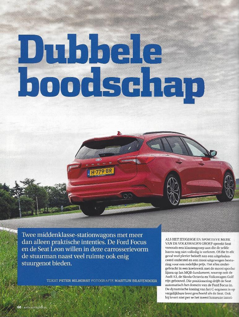 Autovisie Ford Focus Wagon versus Seat Leon Sportstourer, Boeken, Ophalen of Verzenden, Gelezen, Overige merken