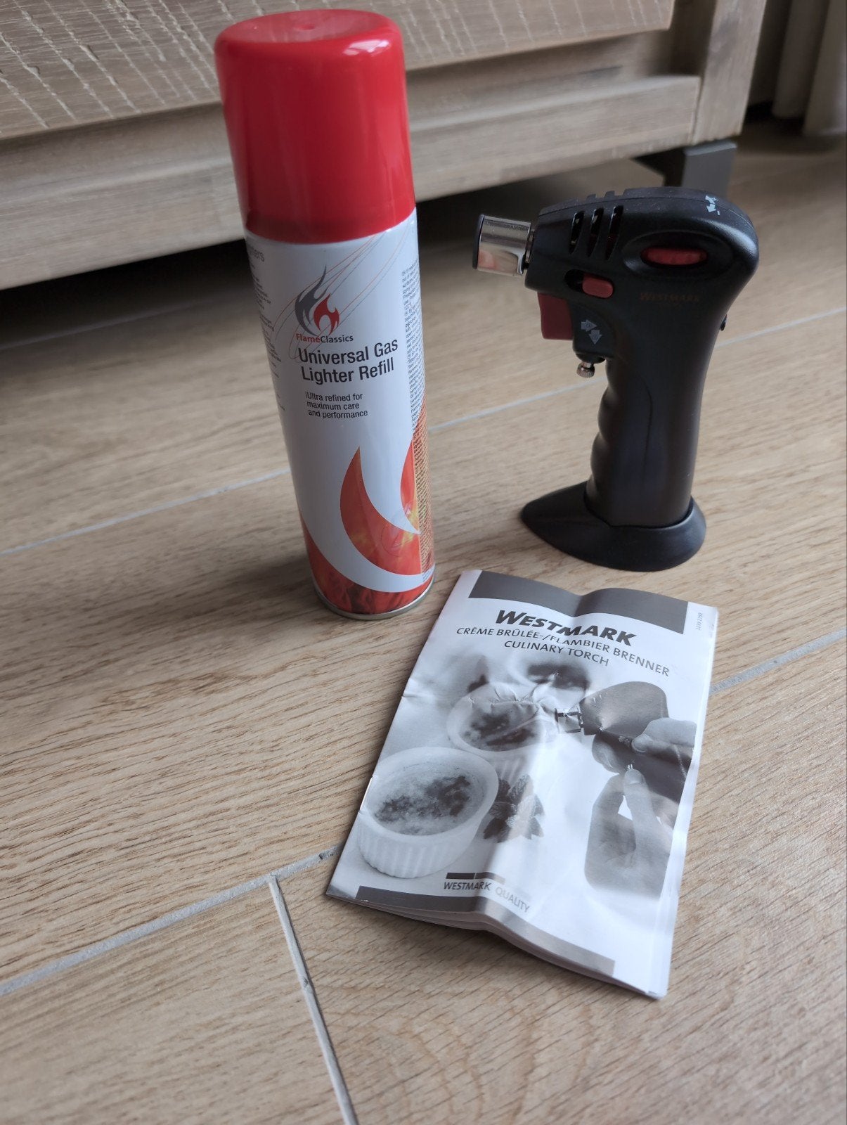 Westmark Crème brûlée brander met gas navulbus, Overige typen, Ophalen of Verzenden, Nieuw, Overige merken