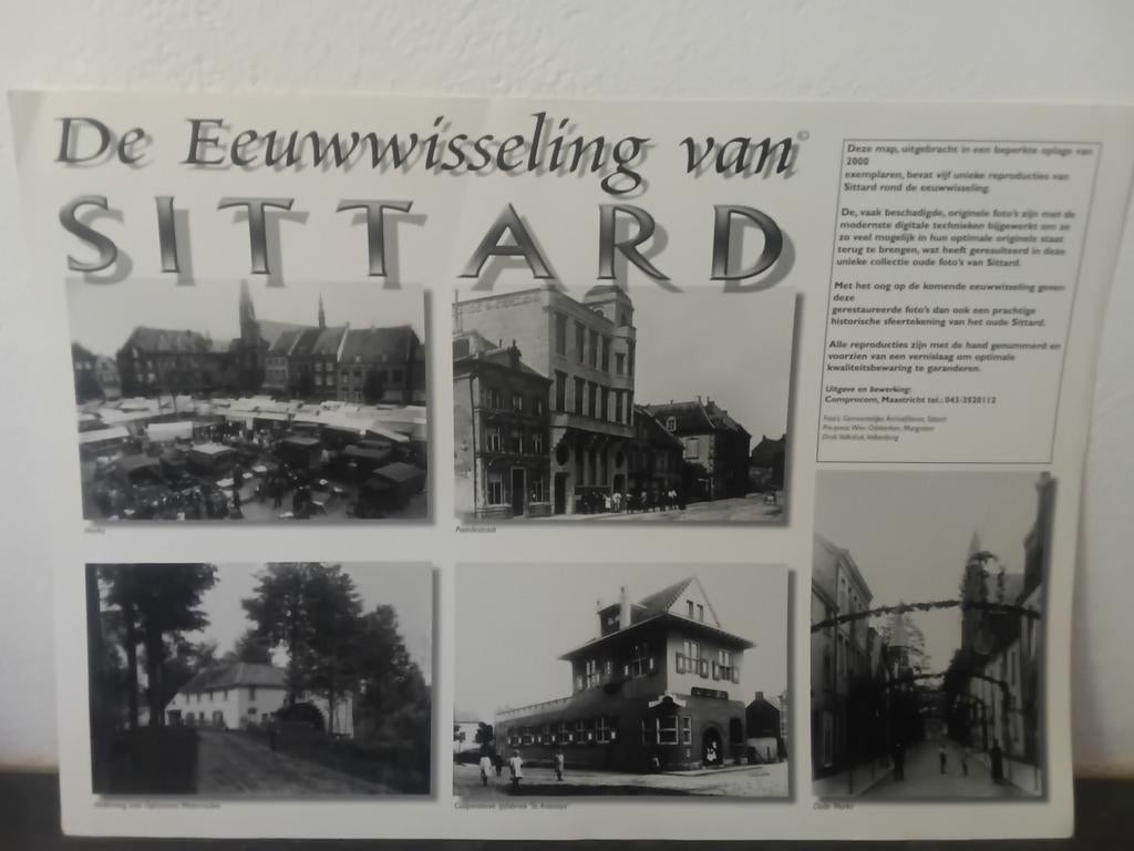 DE EEUWWISSELING VAN SITTARD 5 UNIEKE REPRODUCTIES GENUMMERD, Ophalen of Verzenden, Voor 1940