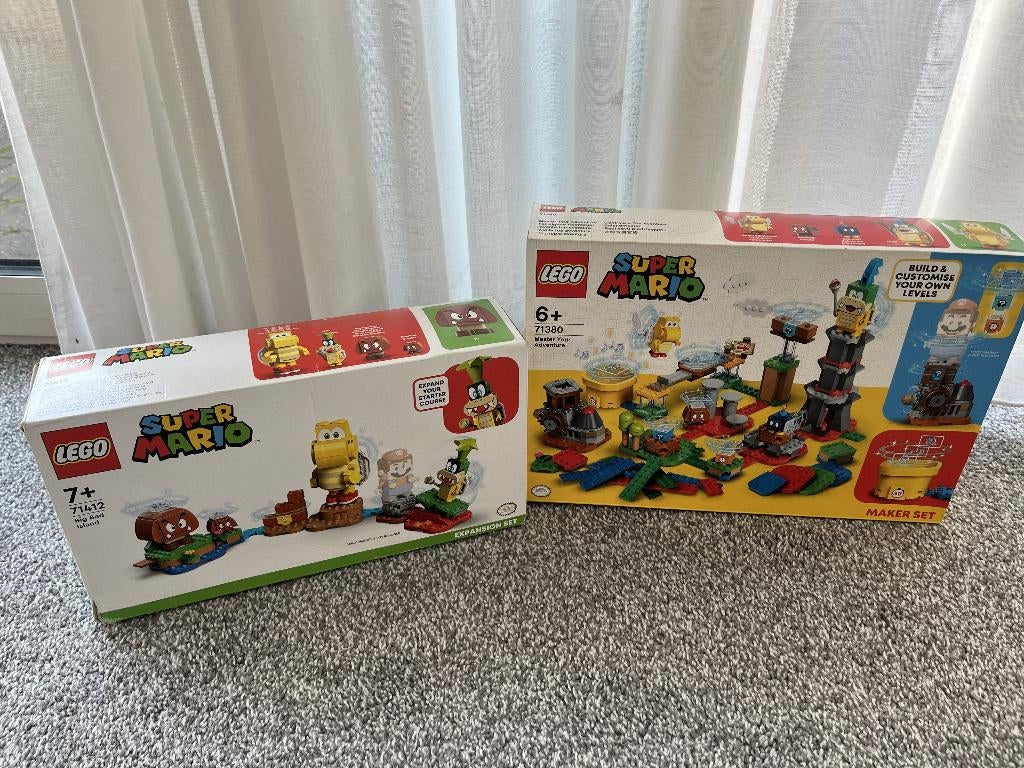 Lego Super Mario sets (71412 en 71380), Kinderen en Baby's, Speelgoed | Duplo en Lego, Ophalen of Verzenden, Gebruikt, Complete set