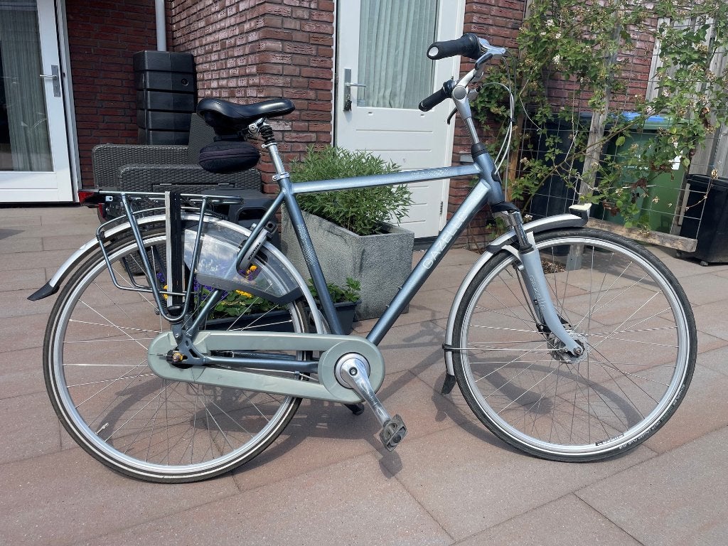 Gazelle Paris herenfiets, Fietsen en Brommers, Fietsen | Heren | Herenfietsen, Ophalen, Gebruikt, Versnellingen, 57 tot 61 cm