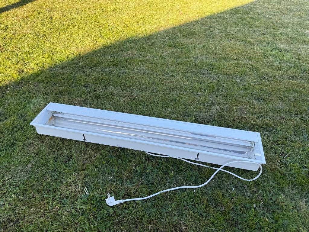 TL-armatuur 119.5cm lang, 20cm breed, 8cm diep, Huis en Inrichting, Ophalen, Gebruikt