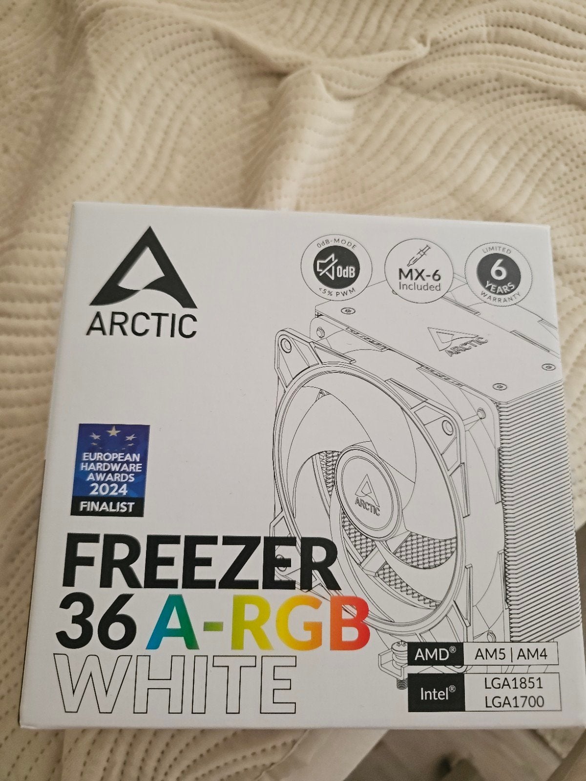 ARCTIC Freezer 36 A-RGB White CPU Koeler Nieuw, Ophalen, Nieuw, Luchtkoeling