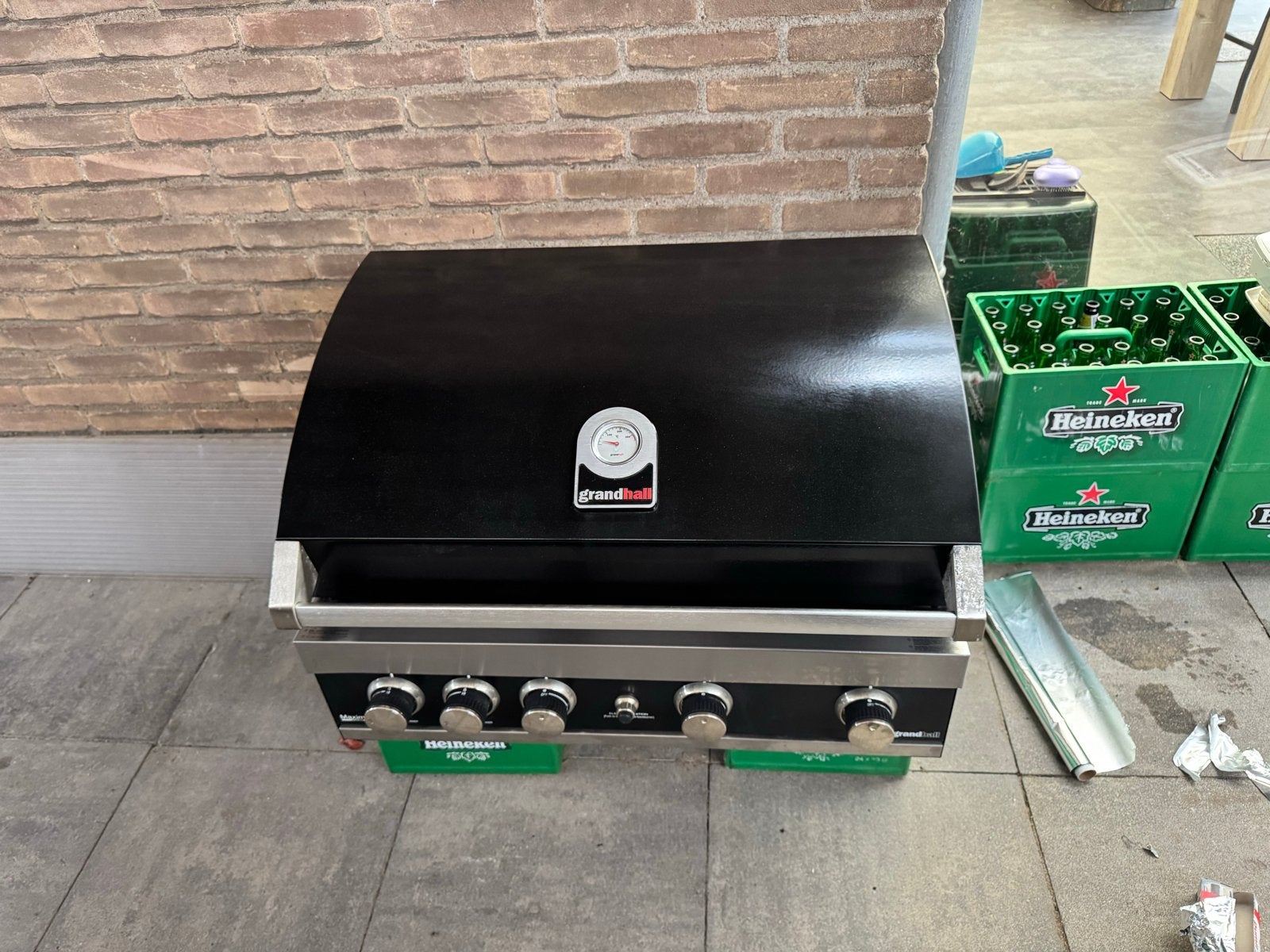 Grandhall Maxim BBQ met achterbrander, Ophalen of Verzenden, Gebruikt