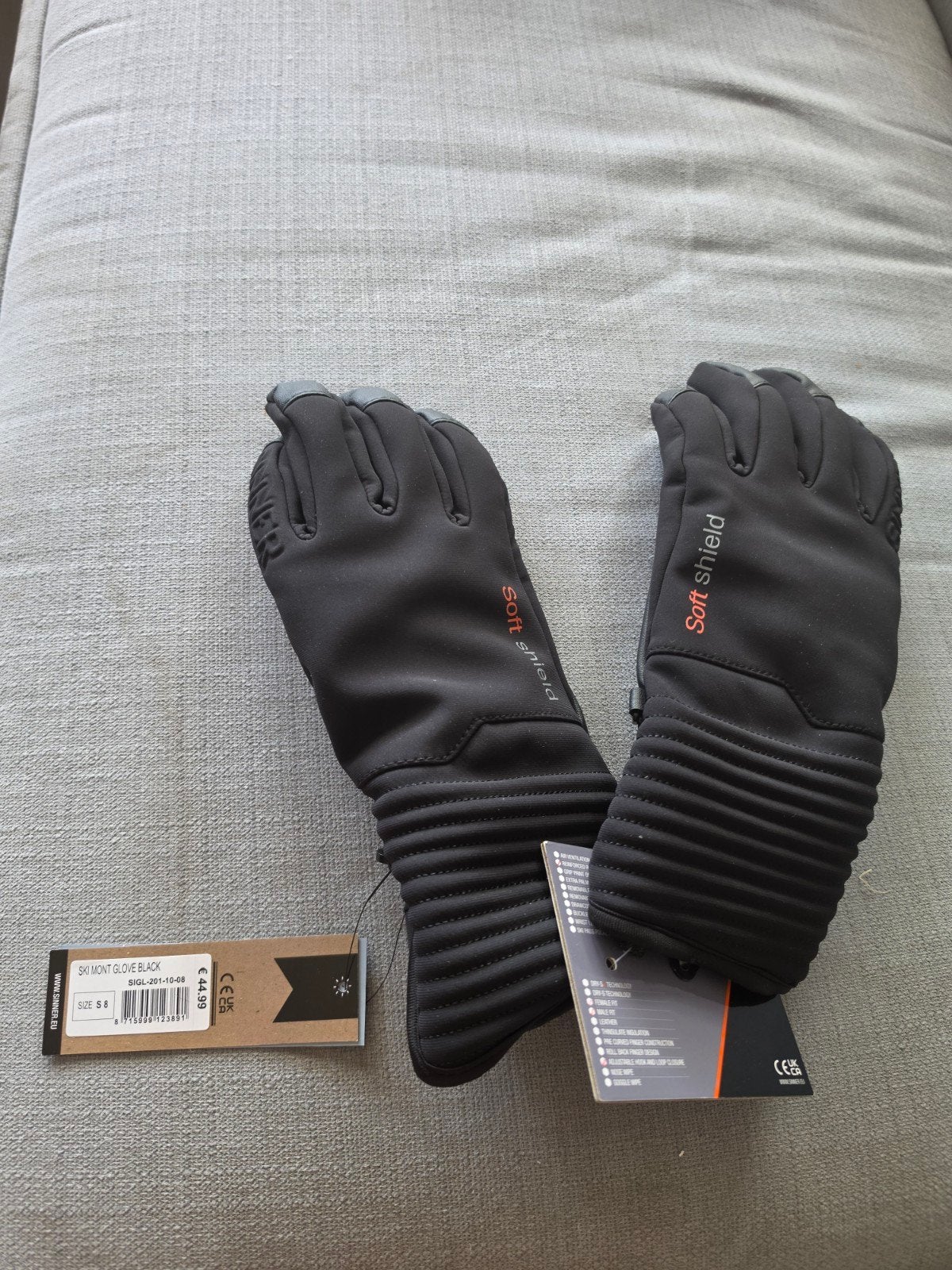 Ski Soft Shell handschoenen Size 8, Ophalen, Maat 48/50 (M), Nieuw, Sinner