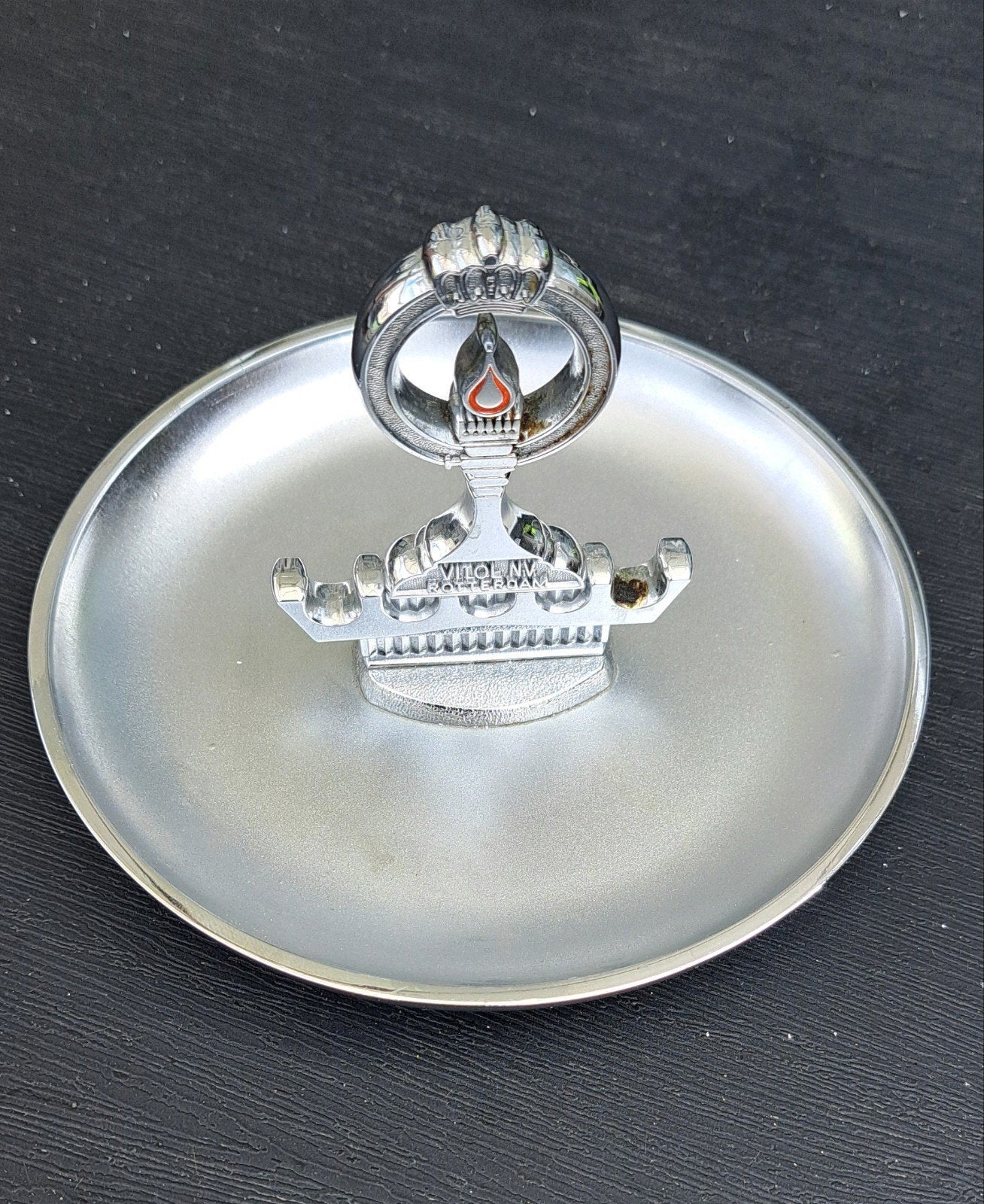 Vintage Asbak Vitol N.V. Rotterdam - Uniek verzamelobject, Ophalen of Verzenden