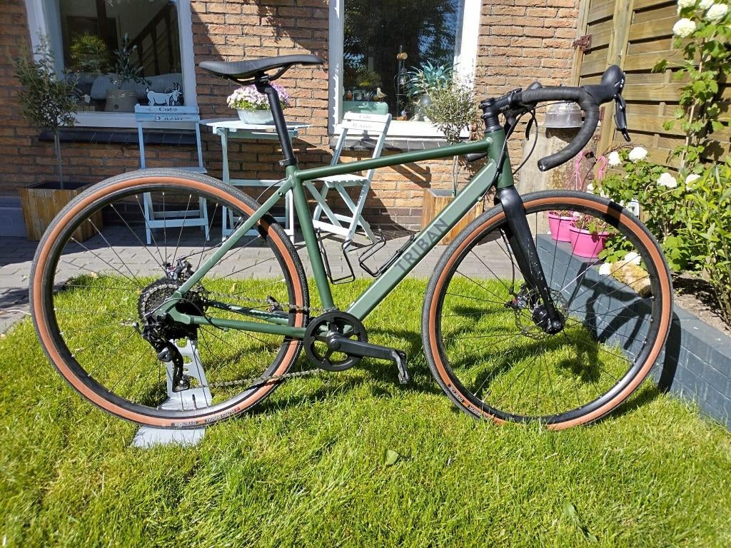 Triban Gravel Bike GRVL 120 Microshift, 28 inch, Gebruikt, 10 tot 15 versnellingen, Minder dan 49 cm