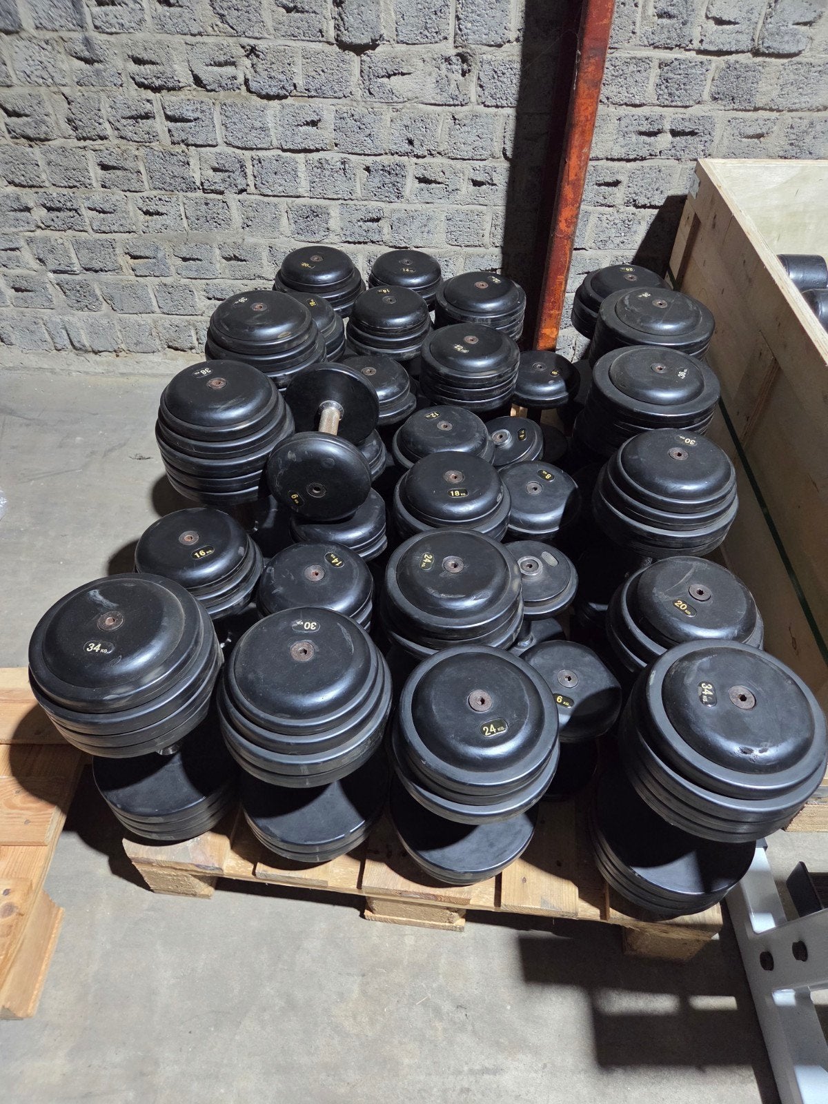 Professionele Dumbells gewichten van 2 tot 40kg, Sport en Fitness, Fitnessmaterialen, Ophalen, Dumbbell