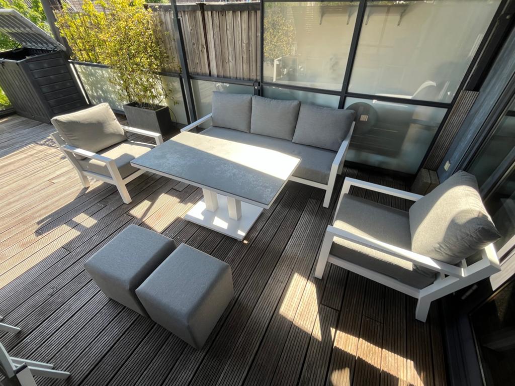 Loungeset Life outdoor: nieuw!, Tuin en Terras, Tuinsets en Loungesets, Nieuw, Loungeset, Aluminium, 7 zitplaatsen, Bank, Bijzettafel