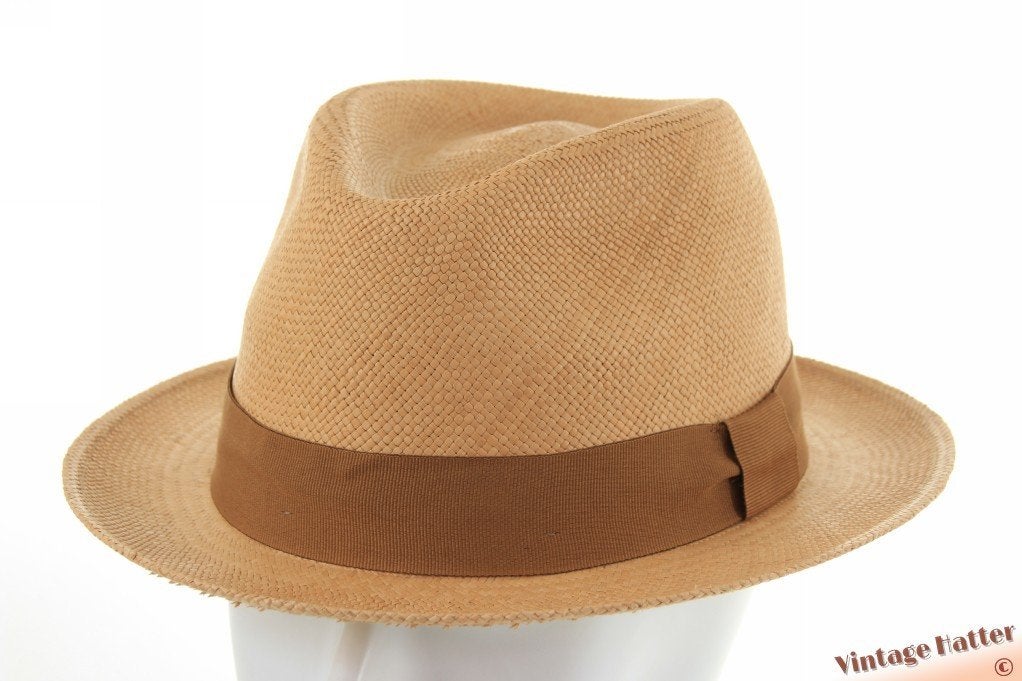 Zomer trilby hoed Bronte beige bruin stro 55-56 en 61-62 New, 60 cm (XL, 7½ inch) of meer, Hoed, Bronté, Nieuw