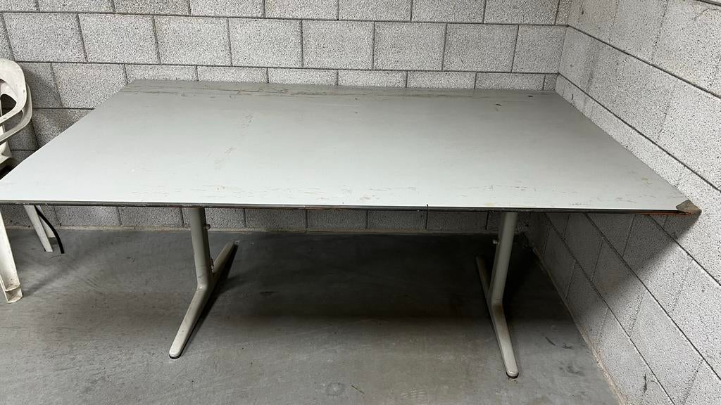 Grijze tekentafel - Gebruikt, 113 x 180 cm, Ophalen, Gebruikt, 170 cm of meer