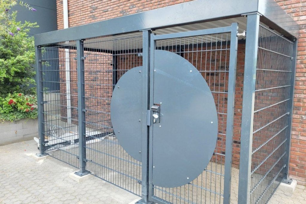 Fietsenstalling van staal op maat, Ophalen
