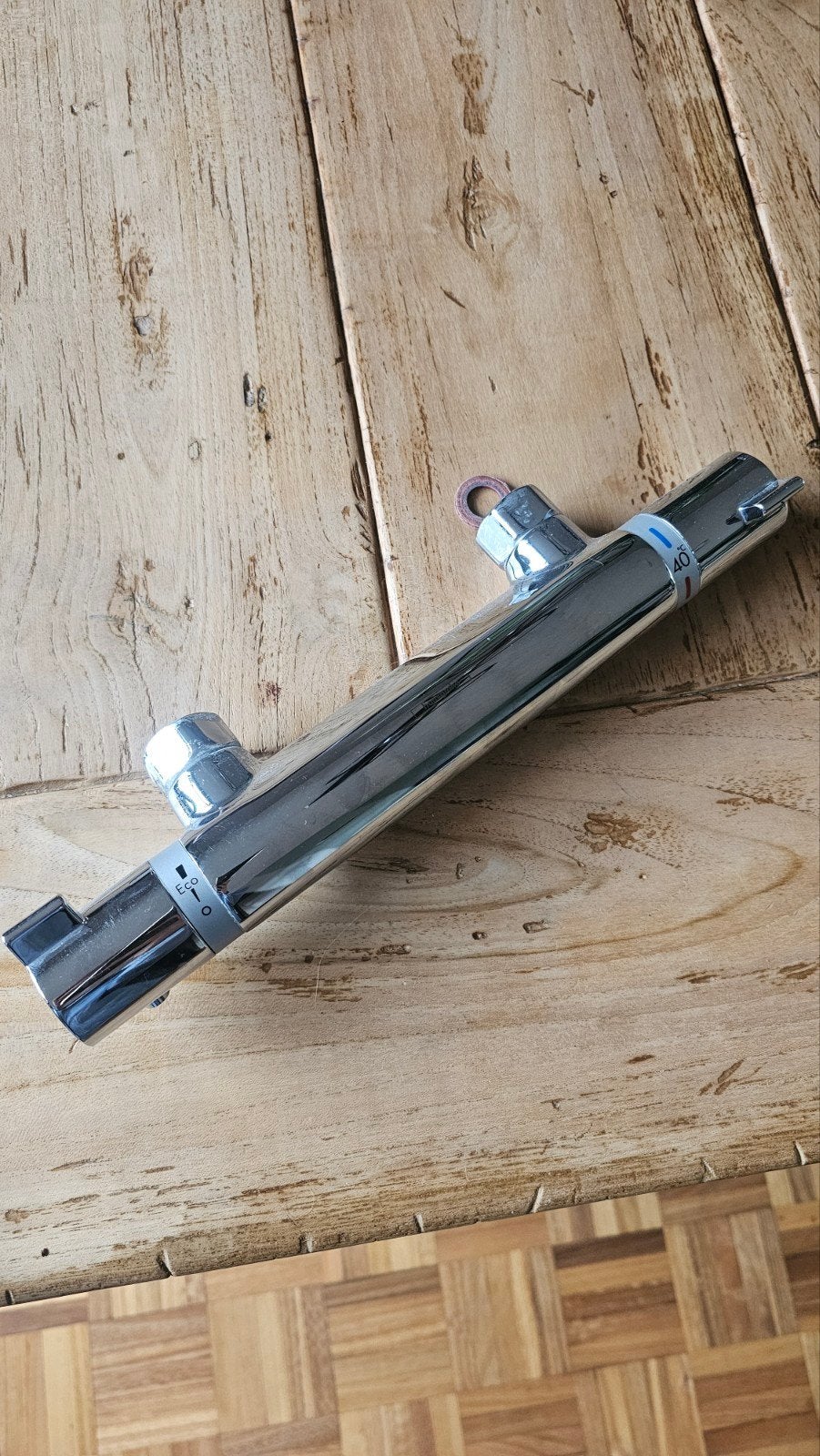 Hansgrohe thermostaatkraan, Ophalen, Zo goed als nieuw, Chroom, Douche