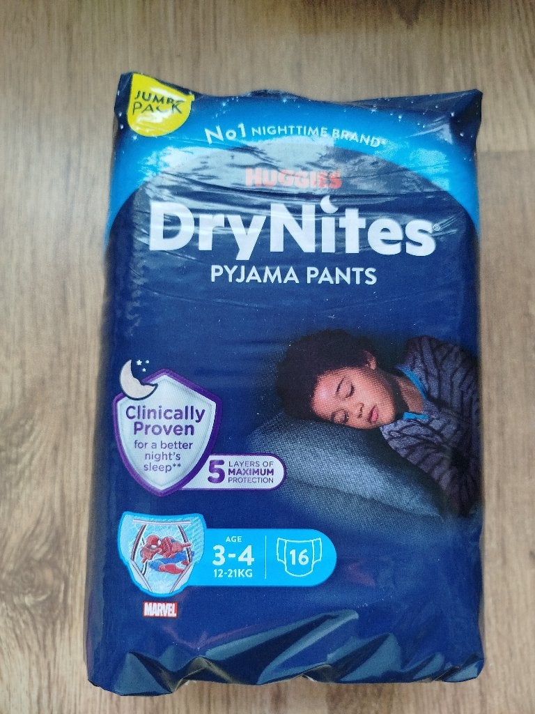 Huggies dry nites 3-4 jaar, Kinderen en Baby's, Ophalen of Verzenden, Nieuw, Overige typen