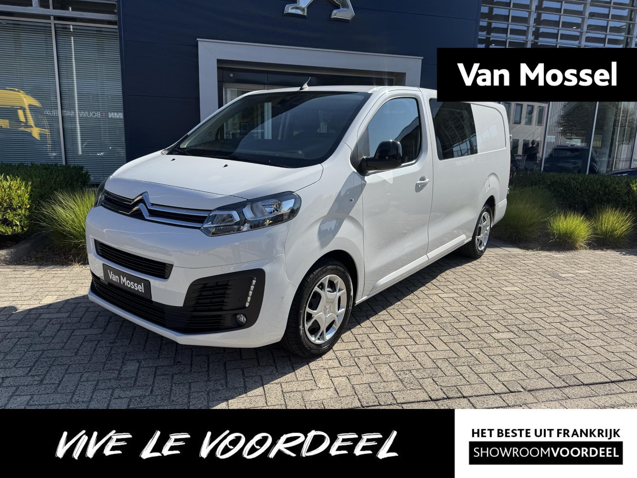 Citroen Jumpy 2.0 BlueHDI 145 L3 l Dubbel Cabine l Automaat, Auto's, Stof, Gebruikt, 4 cilinders, 2500 kg