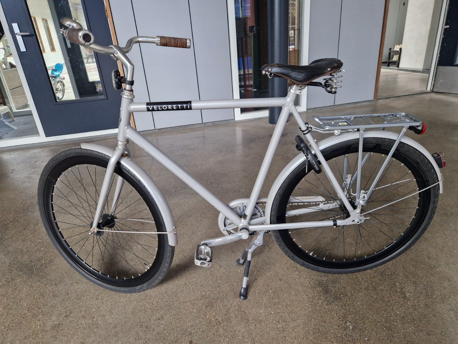 Goed onderhouden Veloretti herenfiets met Brooks zadel, Fietsen en Brommers, Ophalen, Zo goed als nieuw, Terugtraprem, Overige merken